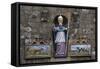 Statue of St Cornelius on Facade of St Cornelius Church-null-Framed Stretched Canvas