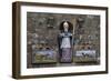 Statue of St Cornelius on Facade of St Cornelius Church-null-Framed Giclee Print