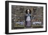 Statue of St Cornelius on Facade of St Cornelius Church-null-Framed Giclee Print