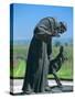 Statue of St. Francis of Assisi at the Viansa Winery, Sonoma County, California, USA-John Alves-Stretched Canvas