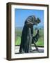 Statue of St. Francis of Assisi at the Viansa Winery, Sonoma County, California, USA-John Alves-Framed Photographic Print