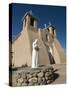 Statue of St. Francis of Assisi, Old Mission of St. Francis De Assisi, Built About 1710, Ranchos De-Richard Maschmeyer-Stretched Canvas