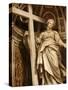 Statue of St. Helen in St. Peter's Basilica, Vatican, Rome, Lazio, Italy, Europe-Godong-Stretched Canvas