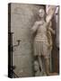 Statue of St. Joan of Arc, Dol Cathedral, Dol De Bretagne, Brittany, France, Europe-Nick Servian-Stretched Canvas