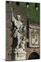 Statue of St John of Nepomuk, Main Courtyard of Sforza Castle, Milan, Lombardy, Italy-null-Mounted Giclee Print