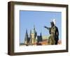 Statue of St. John the Baptist, Dating from 1857, on Charles Bridge, Prague, Czech Republic-Richard Nebesky-Framed Photographic Print