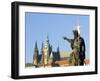 Statue of St. John the Baptist, Dating from 1857, on Charles Bridge, Prague, Czech Republic-Richard Nebesky-Framed Photographic Print