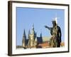 Statue of St. John the Baptist, Dating from 1857, on Charles Bridge, Prague, Czech Republic-Richard Nebesky-Framed Photographic Print