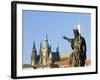 Statue of St. John the Baptist, Dating from 1857, on Charles Bridge, Prague, Czech Republic-Richard Nebesky-Framed Photographic Print