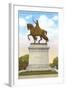 Statue of St. Louis, Forest Park, St. Louis, Missouri-null-Framed Art Print