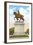 Statue of St. Louis, Forest Park, St. Louis, Missouri-null-Framed Art Print