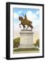 Statue of St. Louis, Forest Park, St. Louis, Missouri-null-Framed Art Print