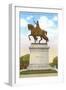 Statue of St. Louis, Forest Park, St. Louis, Missouri-null-Framed Art Print