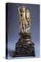 Statue of St Michael, Ivory, Italy-null-Stretched Canvas