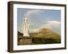 Statue of St. Patrick at the Base of Croagh Patrick Mountain, County Mayo, Connacht, Ireland-Gary Cook-Framed Photographic Print