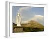 Statue of St. Patrick at the Base of Croagh Patrick Mountain, County Mayo, Connacht, Ireland-Gary Cook-Framed Photographic Print