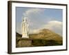 Statue of St. Patrick at the Base of Croagh Patrick Mountain, County Mayo, Connacht, Ireland-Gary Cook-Framed Photographic Print