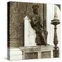 Statue of St Peter, St Peter's Basilica, Rome, Italy-Underwood & Underwood-Stretched Canvas