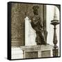 Statue of St Peter, St Peter's Basilica, Rome, Italy-Underwood & Underwood-Framed Stretched Canvas