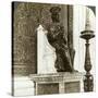 Statue of St Peter, St Peter's Basilica, Rome, Italy-Underwood & Underwood-Stretched Canvas