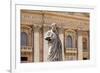 Statue of St. Peter, St. Peter's Piazza, Vatican, Rome, Lazio, Italy, Europe-Simon Montgomery-Framed Photographic Print