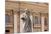 Statue of St. Peter, St. Peter's Piazza, Vatican, Rome, Lazio, Italy, Europe-Simon Montgomery-Mounted Photographic Print