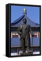 Statue of Sun Yat Sen (1866-1925)-null-Framed Stretched Canvas