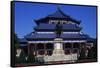 Statue of Sun Yat-Sen, Sun Yat-Sen Memorial in the Background, Guangzhou-null-Framed Stretched Canvas