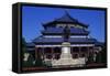Statue of Sun Yat-Sen, Sun Yat-Sen Memorial in the Background, Guangzhou-null-Framed Stretched Canvas