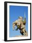 Statue of Svatopluk, Ruler of Moravia 869, Bratislava Castle, Bratislava, Slovakia, Europe-Christian Kober-Framed Photographic Print