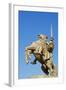 Statue of Svatopluk, Ruler of Moravia 869, Bratislava Castle, Bratislava, Slovakia, Europe-Christian Kober-Framed Photographic Print