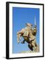 Statue of Svatopluk, Ruler of Moravia 869, Bratislava Castle, Bratislava, Slovakia, Europe-Christian Kober-Framed Photographic Print