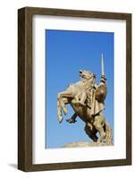 Statue of Svatopluk, Ruler of Moravia 869, Bratislava Castle, Bratislava, Slovakia, Europe-Christian Kober-Framed Photographic Print