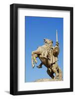 Statue of Svatopluk, Ruler of Moravia 869, Bratislava Castle, Bratislava, Slovakia, Europe-Christian Kober-Framed Photographic Print