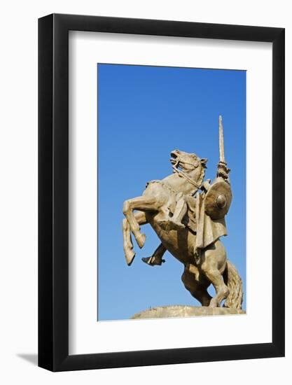 Statue of Svatopluk, Ruler of Moravia 869, Bratislava Castle, Bratislava, Slovakia, Europe-Christian Kober-Framed Photographic Print