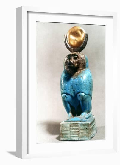 Statue of the Ancient Egyptian God Thoth in Baboon Form-null-Framed Photographic Print