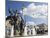 Statue of the Brothers and Sister Who Founded Kiev, Maidan Nezalezhnosti-Christian Kober-Mounted Photographic Print