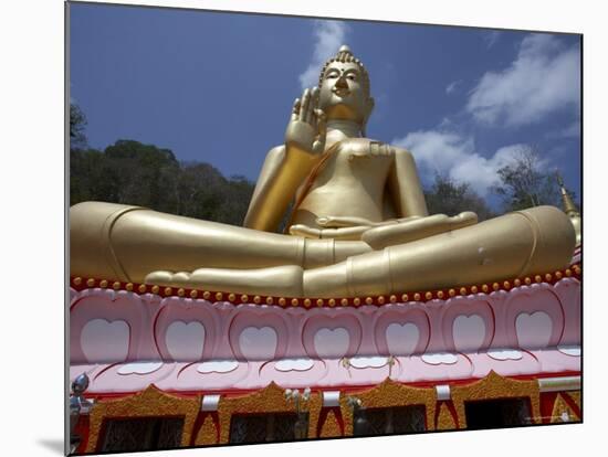 Statue of the Buddha at Wat Thepkachonchit, Phuket, Thailand, Southeast Asia-Joern Simensen-Mounted Photographic Print