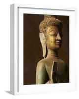 Statue of the Buddha, Haw Pha Kaeo, Vientiane, Laos, Indochina, Southeast Asia, Asia-null-Framed Photographic Print