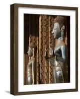 Statue of the Buddha, Haw Pha Kaeo, Vientiane, Laos, Indochina, Southeast Asia, Asia-null-Framed Photographic Print