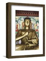 Statue of the Buddha, Pohyon Buddhist Temple, Democratic People's Republic of Korea, N. Korea-Gavin Hellier-Framed Photographic Print