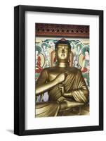 Statue of the Buddha, Pohyon Buddhist Temple, Democratic People's Republic of Korea, N. Korea-Gavin Hellier-Framed Photographic Print