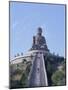 Statue of the Buddha, the Largest in Asia, Po Lin Monastery, Lantau Island, Hong Kong, China, Asia-Adina Tovy-Mounted Photographic Print