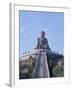 Statue of the Buddha, the Largest in Asia, Po Lin Monastery, Lantau Island, Hong Kong, China, Asia-Adina Tovy-Framed Photographic Print