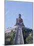 Statue of the Buddha, the Largest in Asia, Po Lin Monastery, Lantau Island, Hong Kong, China, Asia-Adina Tovy-Mounted Photographic Print