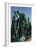 Statue of the Burghers of Calais, 19th century-Auguste Rodin-Framed Giclee Print