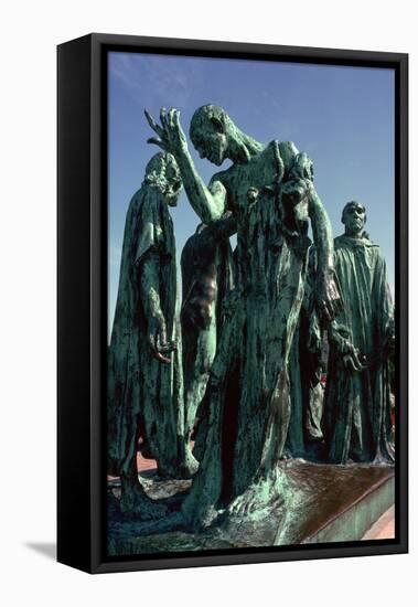 Statue of the Burghers of Calais, 19th century-Auguste Rodin-Framed Stretched Canvas