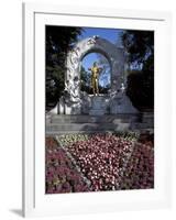 Statue of the Composer Johann Strauss on the Strauss Memorial, Vienna-Richard Nebesky-Framed Photographic Print