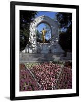 Statue of the Composer Johann Strauss on the Strauss Memorial, Vienna-Richard Nebesky-Framed Photographic Print