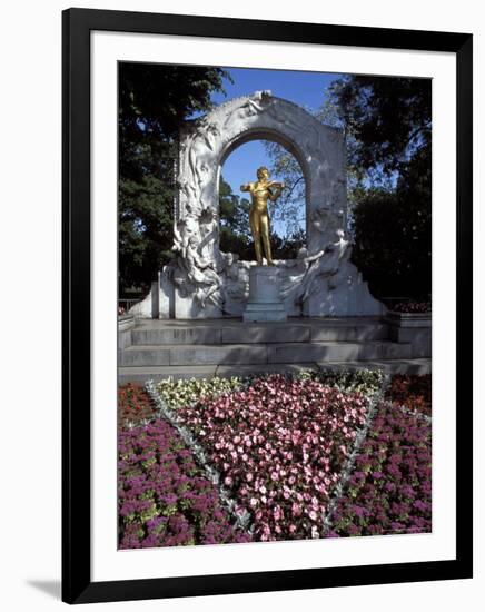 Statue of the Composer Johann Strauss on the Strauss Memorial, Vienna-Richard Nebesky-Framed Photographic Print